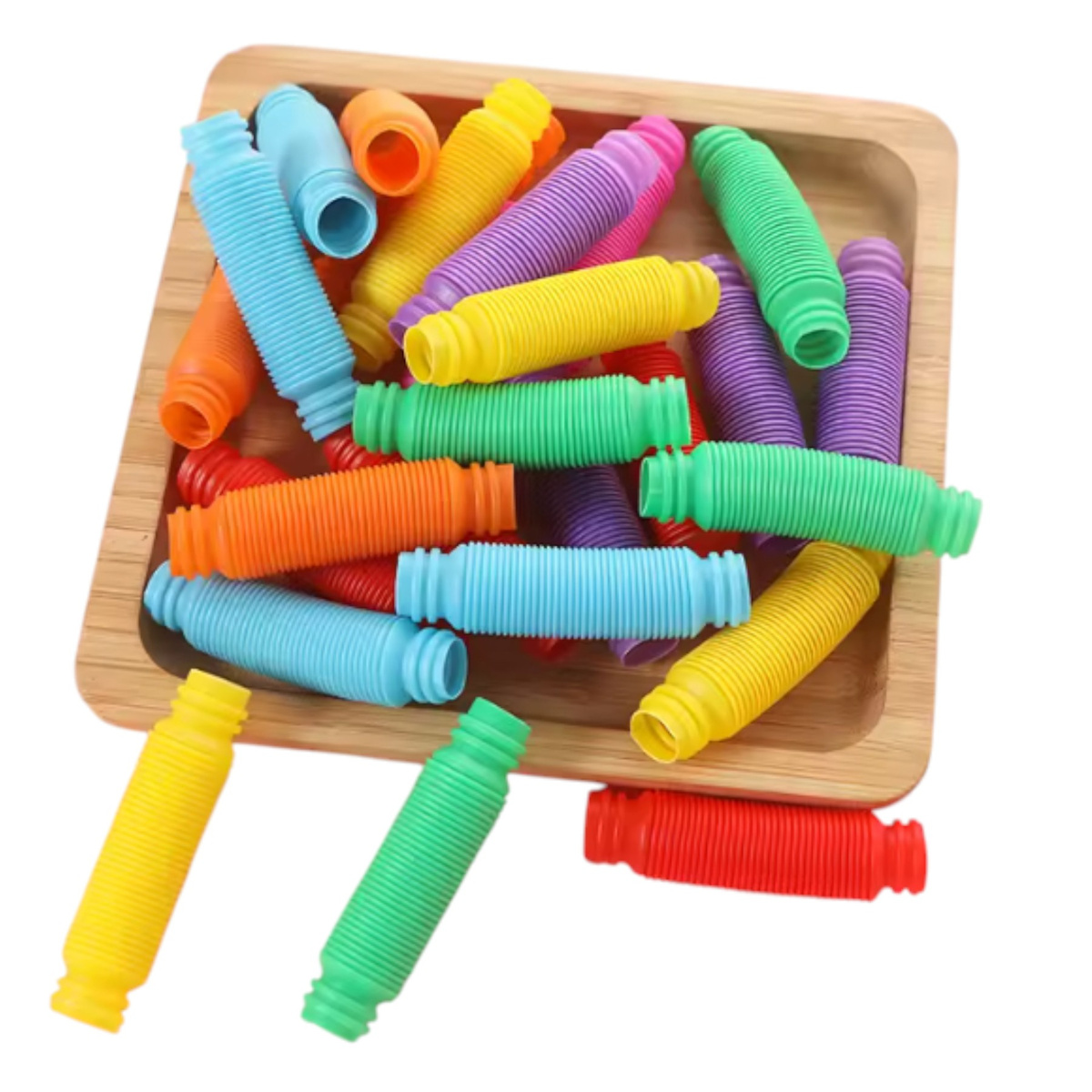 RURKA ANTYSTRESOWA SENSORYCZNA GNIOTEK RURA POP TUBE XXL MEGA ROZCIĄGLIWA - ZESTAW 4 SZTUKI