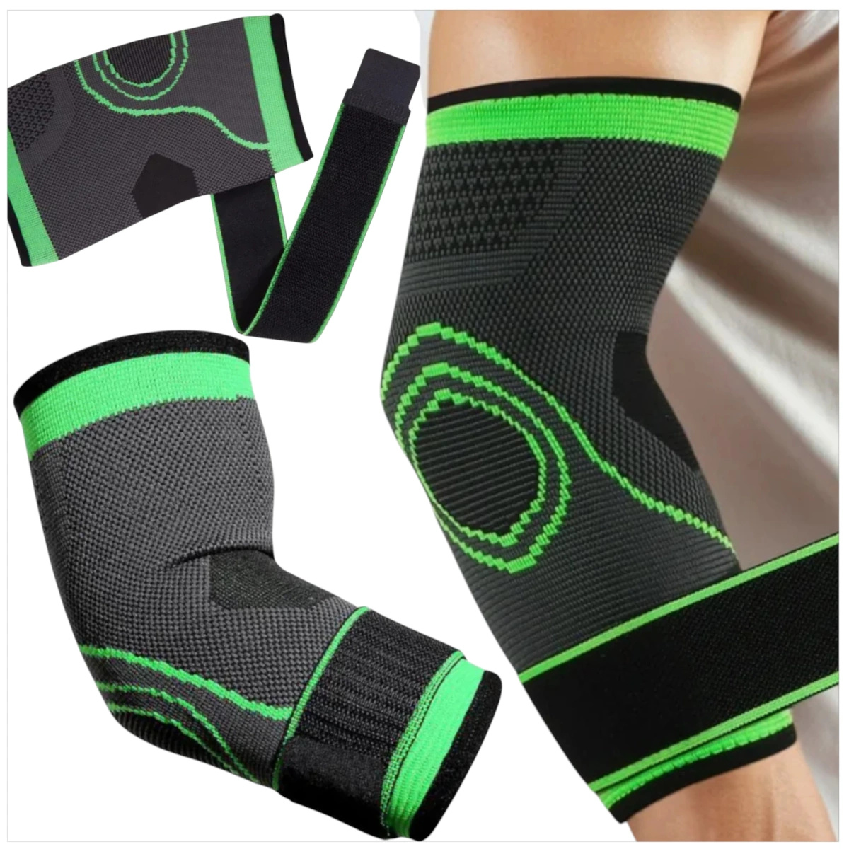 STABILIZATOR STAWU ŁOKCIOWEGO OPASKA NA ŁOKIEĆ ELASTYCZNA ORTEZA UCISKOWA