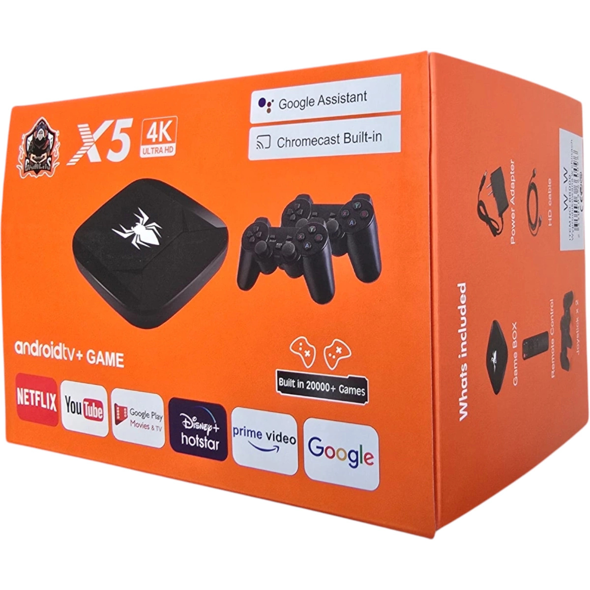 MEGA ZESTAW PROJEKTOR RZUTNIK ANDROID + KONSOLA RETRO 2x PAD