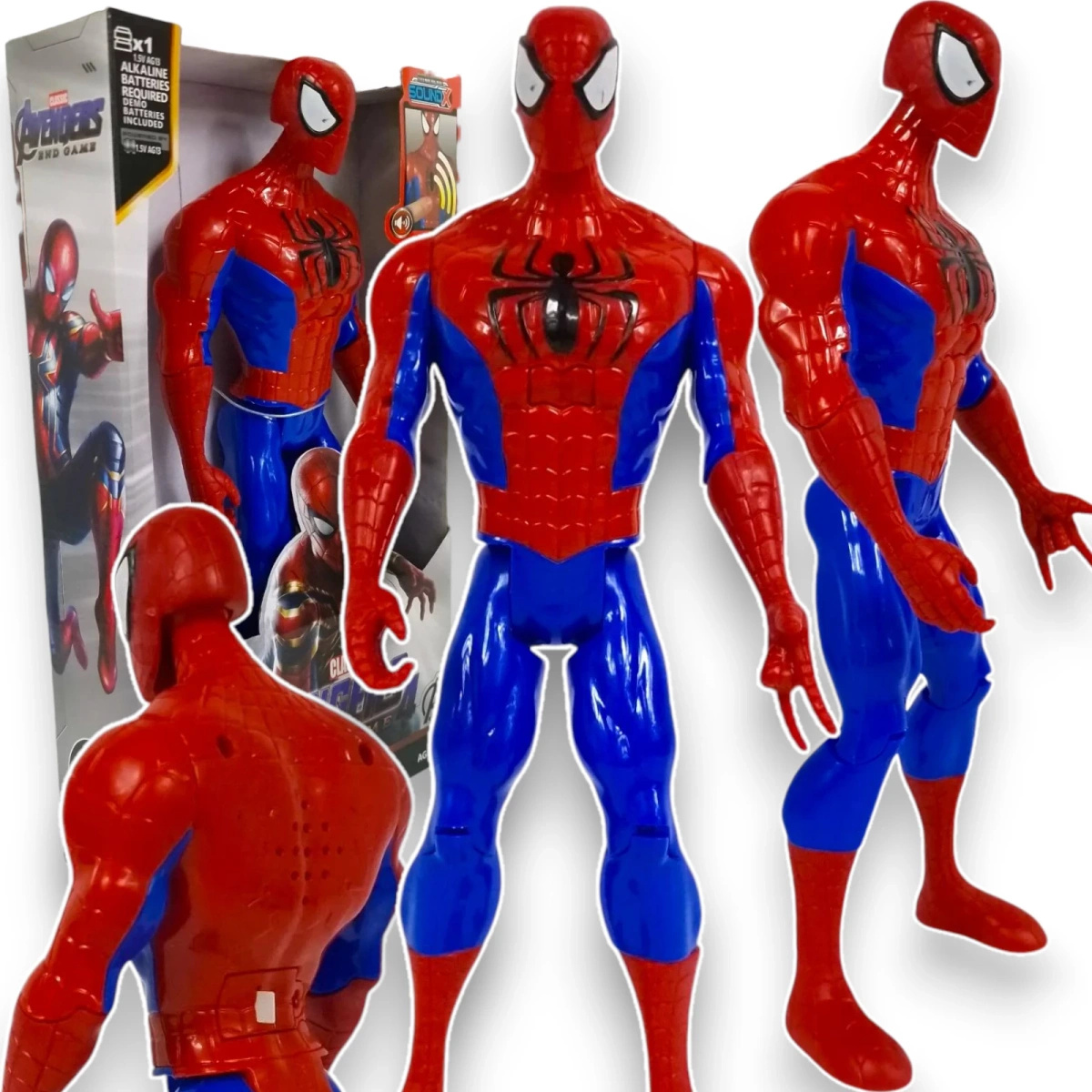 SPIDERMAN DUŻA FIGURKA INTERAKTYWNA SPIDER MAN ŚWIATŁO DŹWIĘK AVENGERS