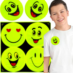 ODBLASKOWA NAKLEJKA DO PLECAKA BUŹKA - ZESTAW 10 SZTUK