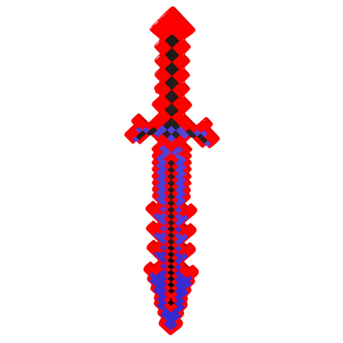 MIECZ ŚWIECĄCY Z GRY PIXELOWY DUŻY DŁUGI DŹWIĘKI 61CM PIXEL PODŚWIETLANY