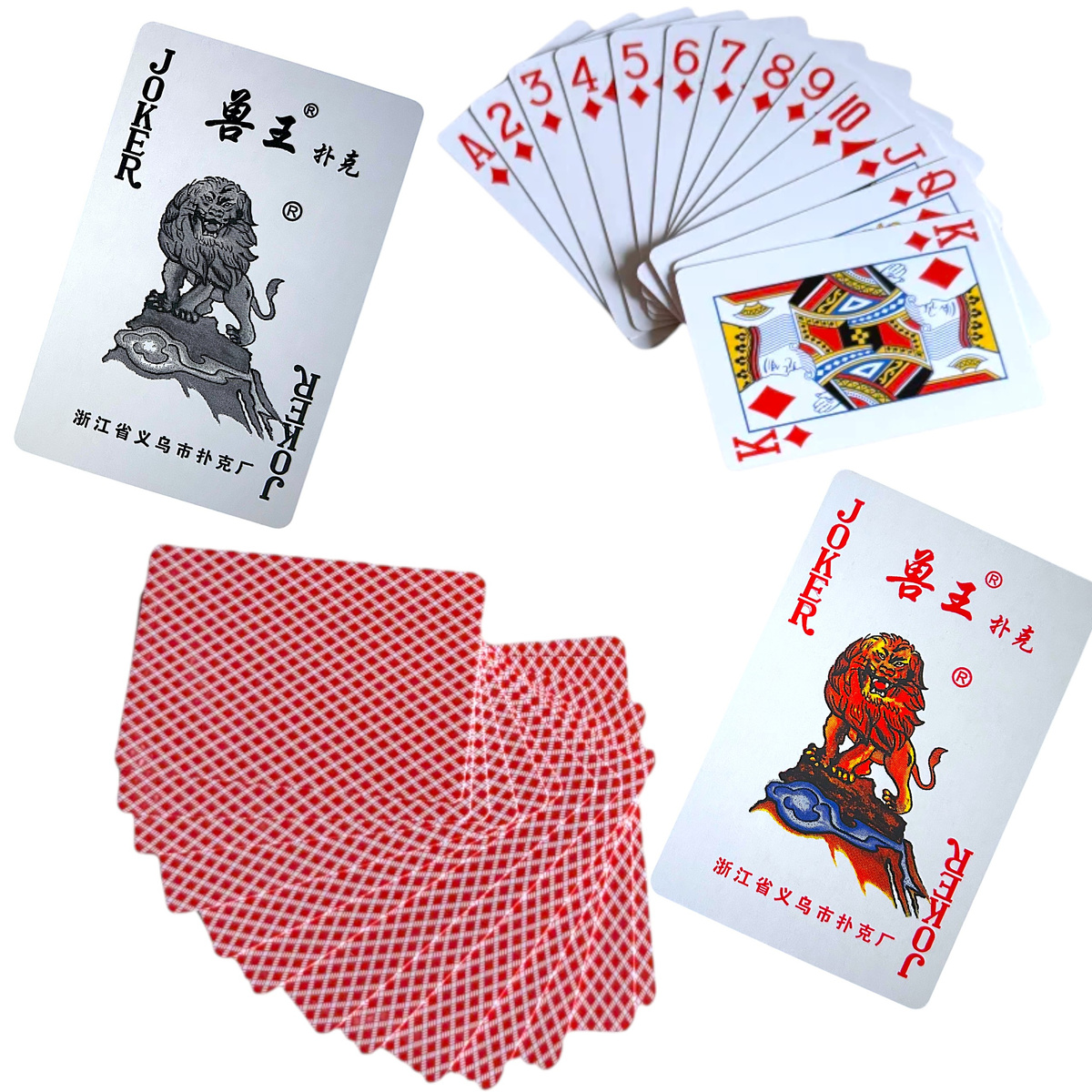  KARTY DO GRY W POKERA MAKAO 55 SZTUK RODZINNA GRA KARCIANA TALIA KART 