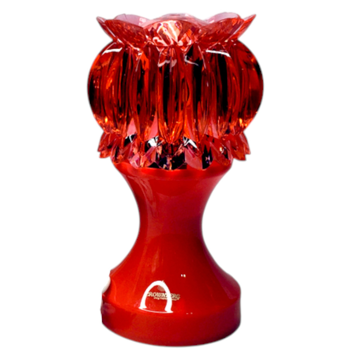 LAMPKA LED OBROTOWA DEKORACYJNY PROJEKTOR OBROTOWY ŚWIECI LED 18CM KRYSZTAŁ