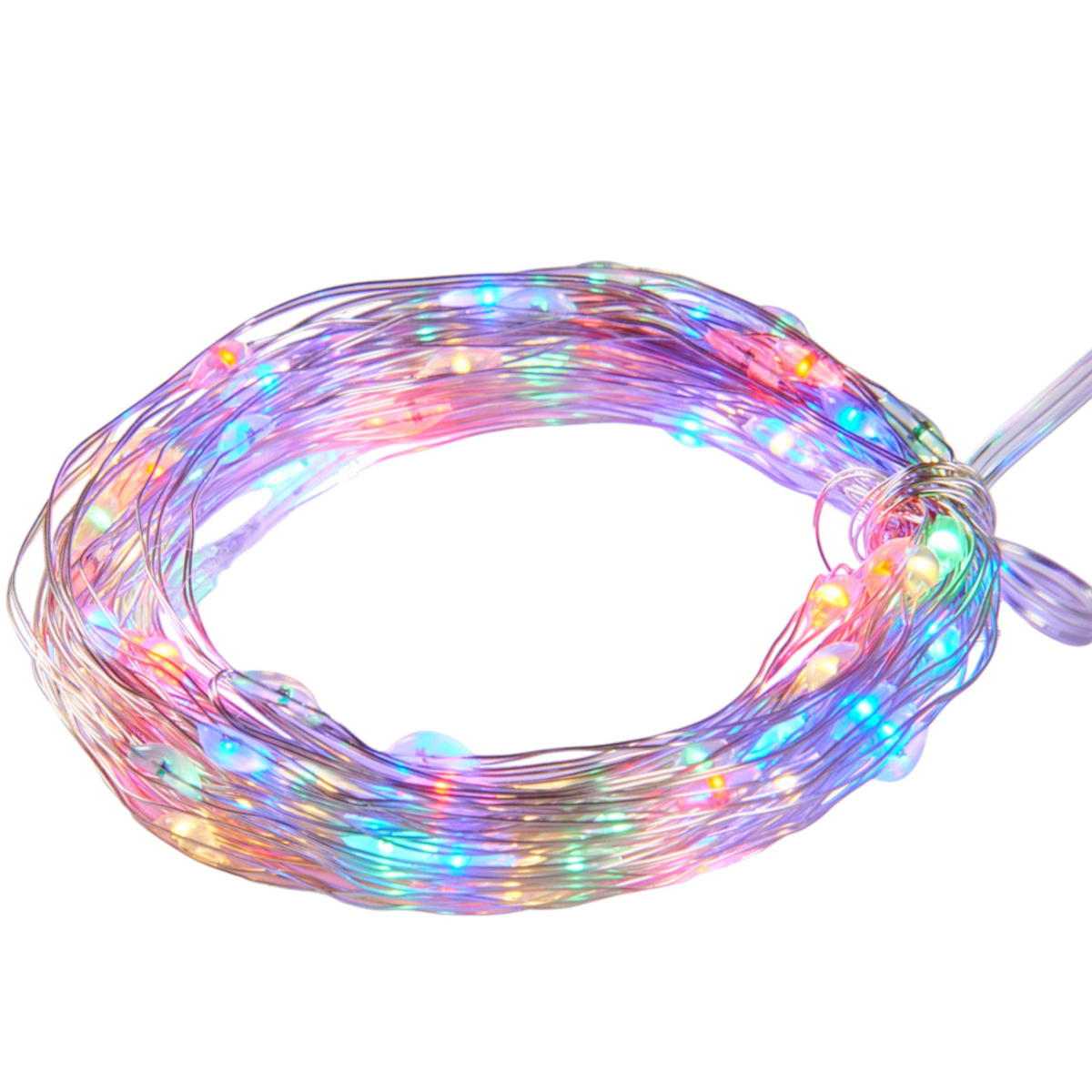 LAMPKI NA CHOINKĘ LED NA DRUCIKU ŚWIATEŁKA NA BATERIE DRUCIK OŚWIETLENIE 5M