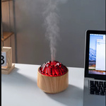 NAWILŻACZ DYFUZOR POWIETRZA LED USB AROMATERAPIA EFEKT OGNIA KOMINEK DO DOMU