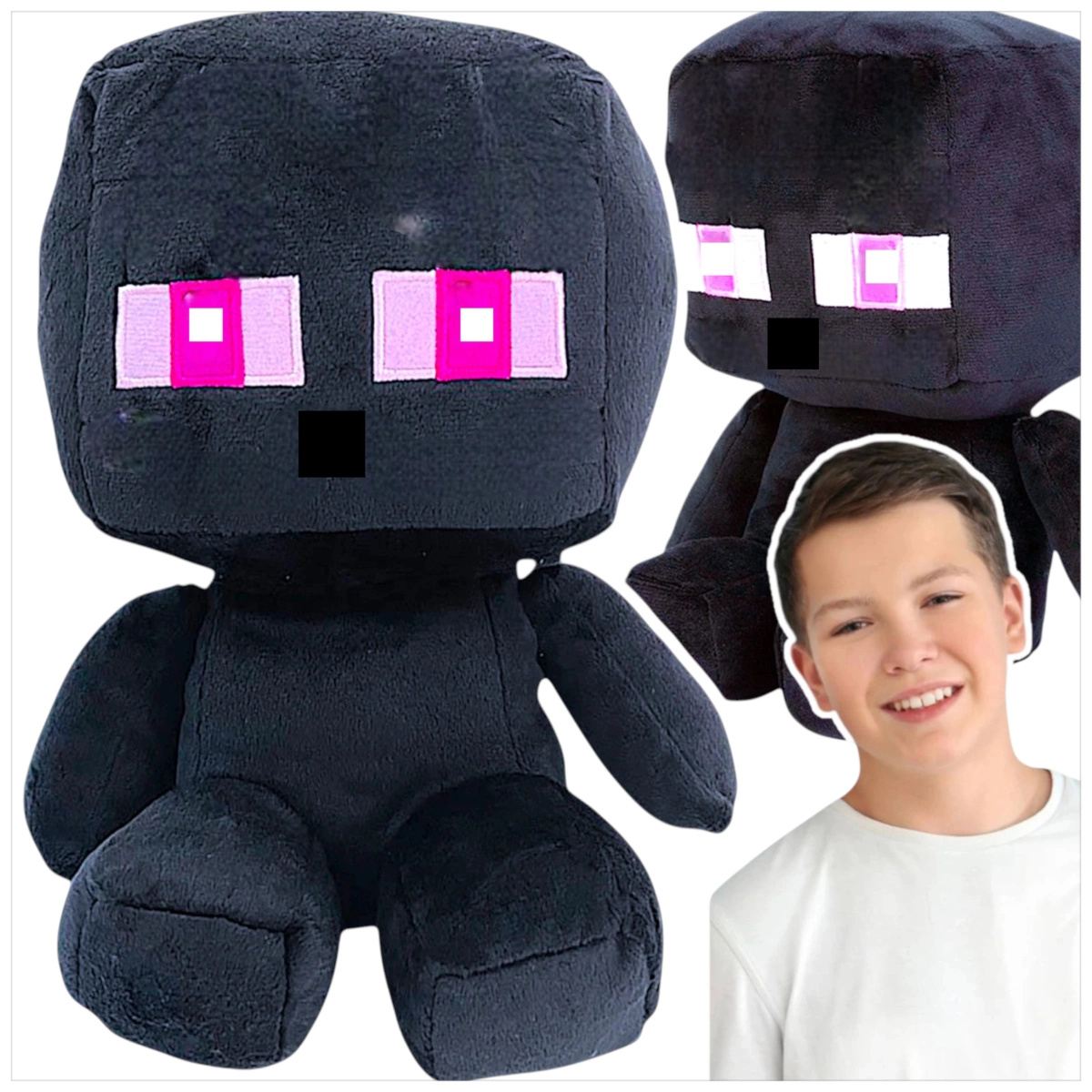 MEGA DUŻA MASKOTKA ENDERMAN Z GRY MINECRAFT DUŻA PRZYTYULANKA PLUSZAK XXL