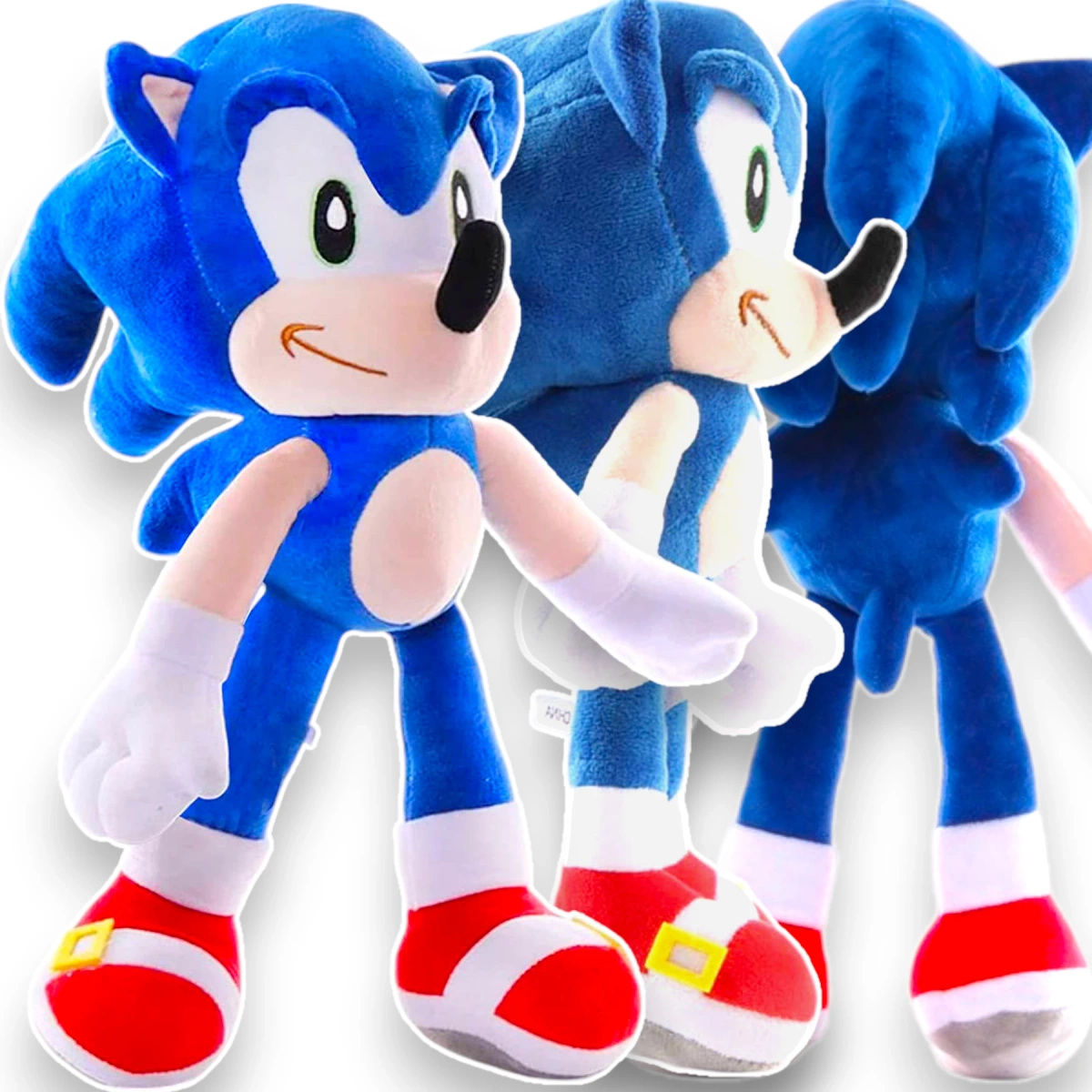 SONIC DUŻA PLUSZOWA MASKOTKA JEŹ JEŻYK 30CM MIĘKKI PRZYTULANKA Z BAJKI