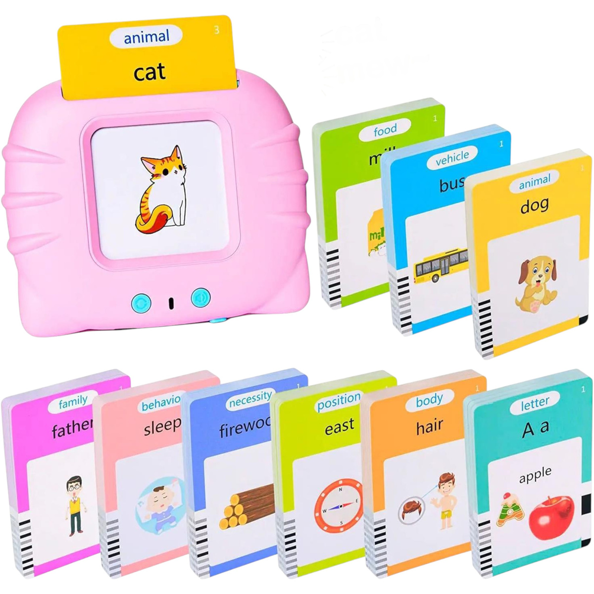 CZYTNIK KART DO NAUKI ANGIELSKIEGO 224 SŁÓWKA EDU DLA DZIECI 224 SŁÓWKA