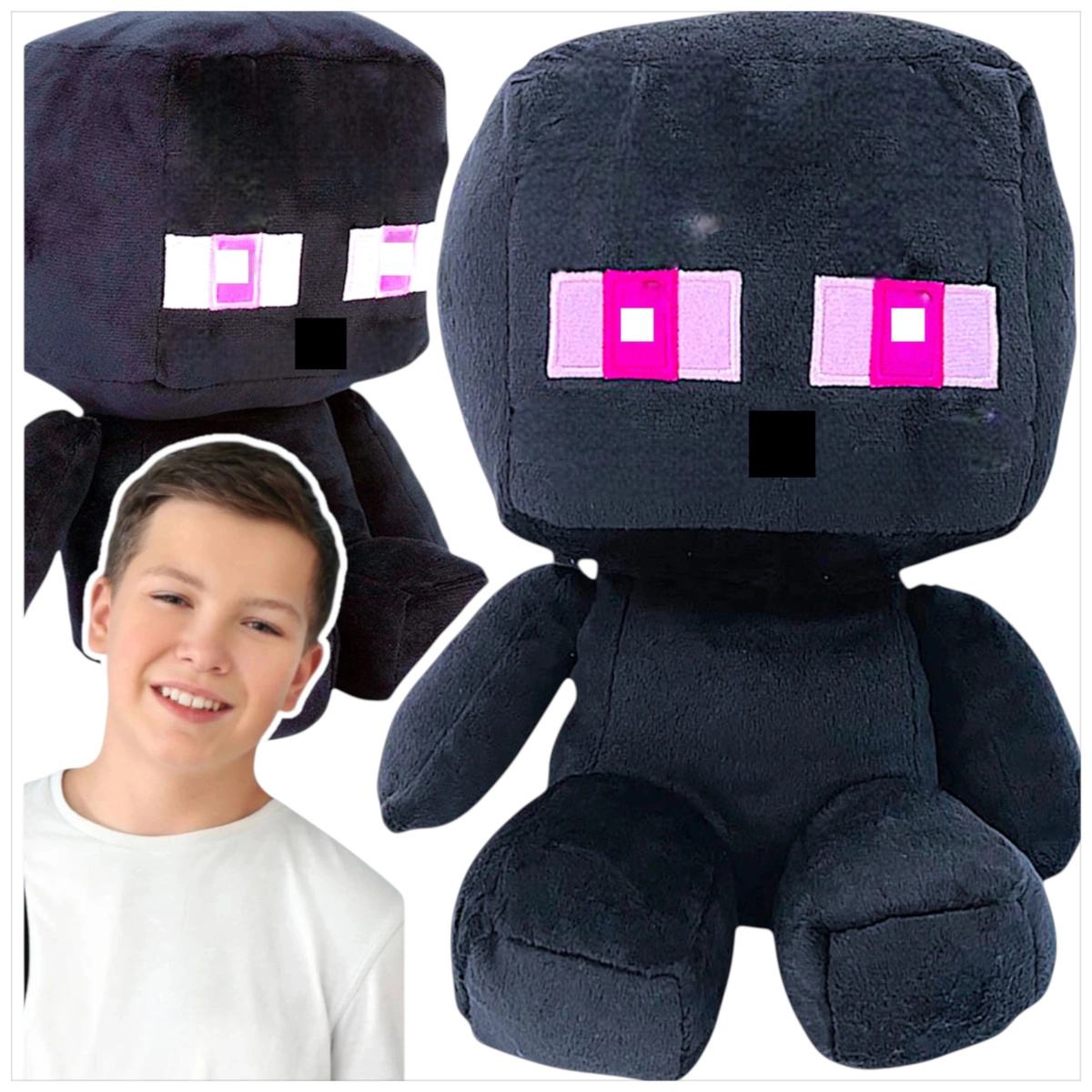 MEGA DUŻA MASKOTKA ENDERMAN Z GRY MINECRAFT DUŻA PRZYTYULANKA PLUSZAK XXL