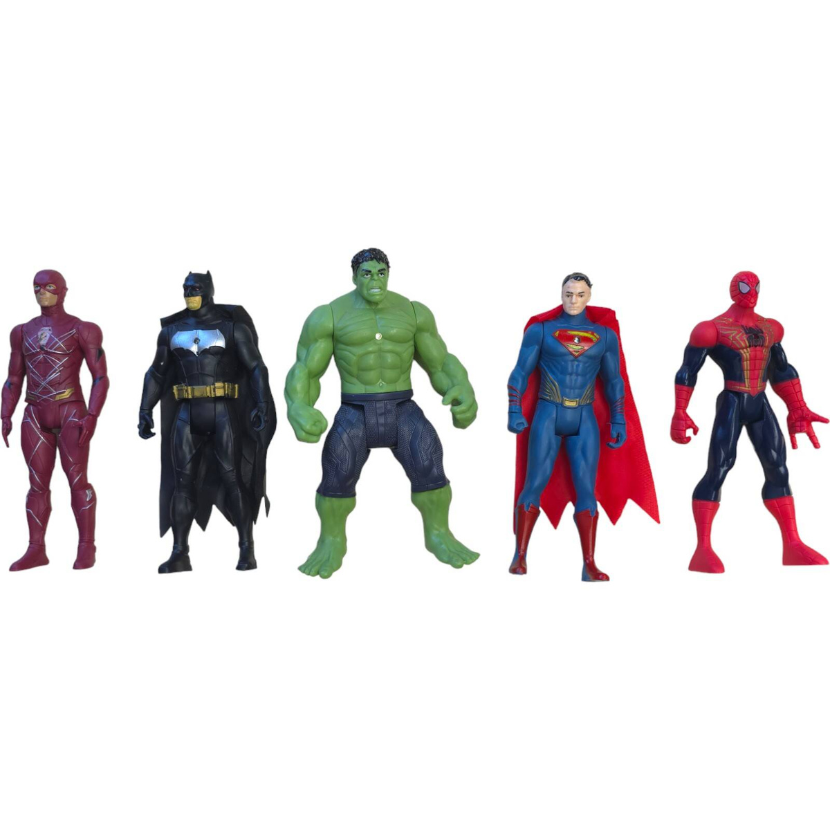 AVENGERS DUŻY ZESTAW 5w1 FIGURKA SPIDERMAN BATMAN HULK SUPERMAN FIGURKI 