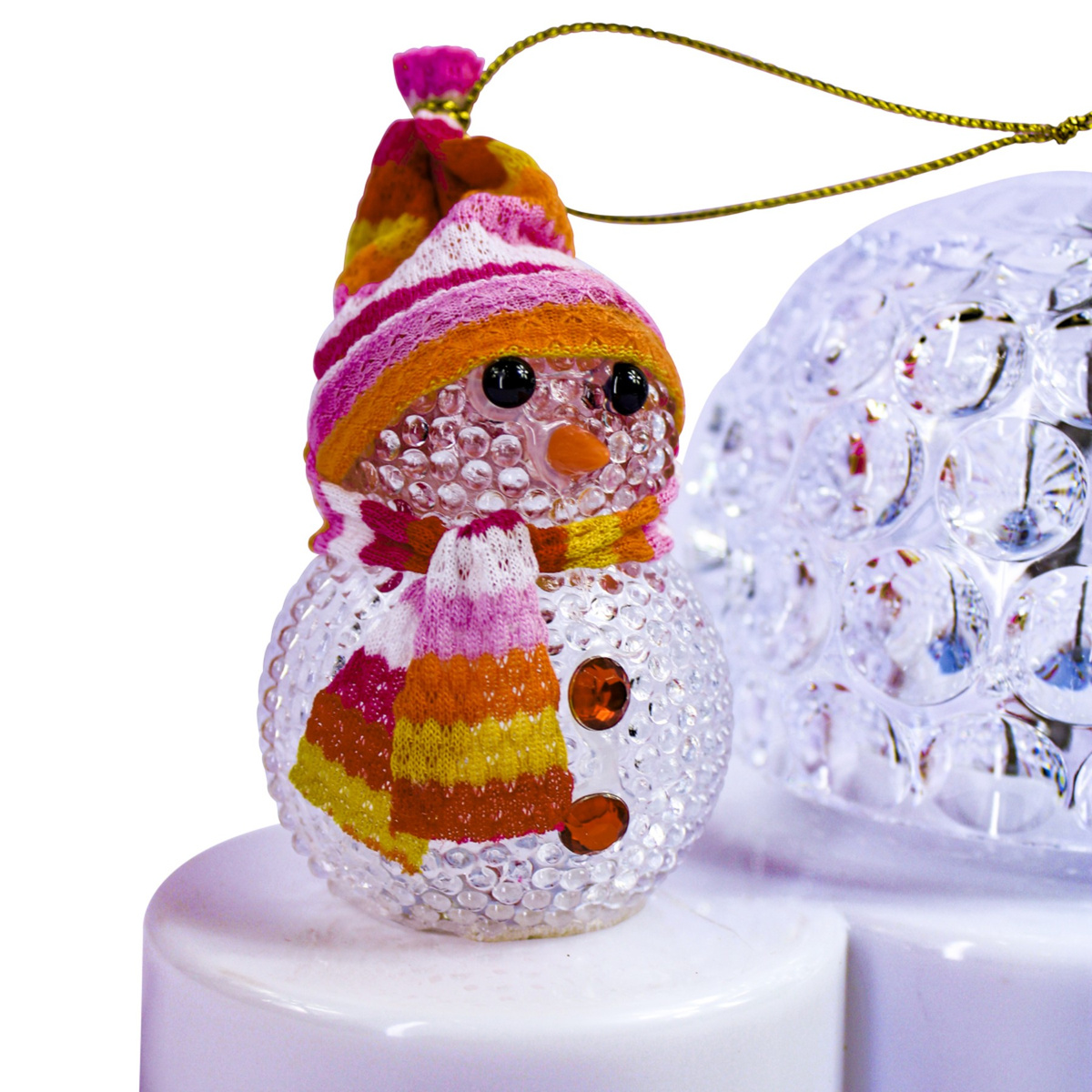 LAMPKA NOCNA Z PROJEKTOREM OZDOBA ŚWIĘTA BOŻE NARODZENIE KRYSZTAŁOWA KULA