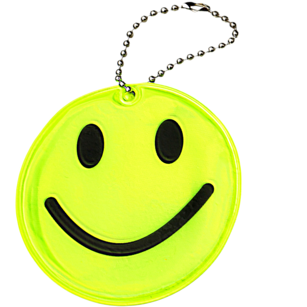 BRELOCZEK ODBLASKOWY ZAWIESZKA DO PLECAKA BUŹKA DO TORNISTRA BRELOK UŚMIECH