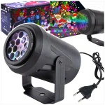 PROJEKTOR LASEROWY ŚWIĄTĘCZNY LED WYŚWIETLA OBRAZKI BOŻE NARODZENIE LAMPA