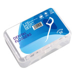 WYKAŁACZKI Z NICIĄ DENTYSTYCZNĄ NITKO WYKAŁACZKI DO ZĘBÓW ZESTAW 100 SZTUK