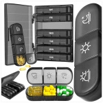 KASETKA TYGODNIOWA NA LEKI POJEMNIK NA 7 DNI PORY DNIA PUDEŁKO ORGANIZER