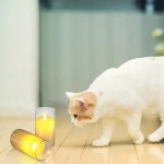 ŚWIECZKA LED 15CM ELEKTRYCZNY WKŁAD DO ZNICZY ŚWIECA EFEKT PŁOMIENIA ZNICZ