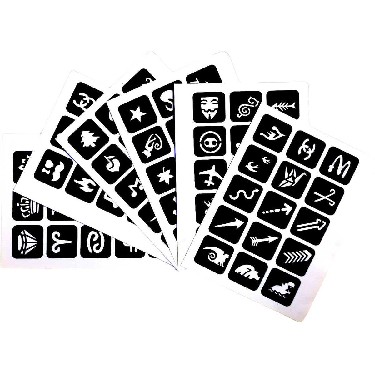 DUŻY ZESTAW DO TATUAŻY SZABLONY TATUAŻE BROKATOWE MAKIJAŻ MALOWANIE TWARZY