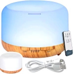 NAWILŻACZ POWIETRZA DYFUZOR AROMATERAPIA LAMPKA NOCNA LED RGB Z PILOTEM USB