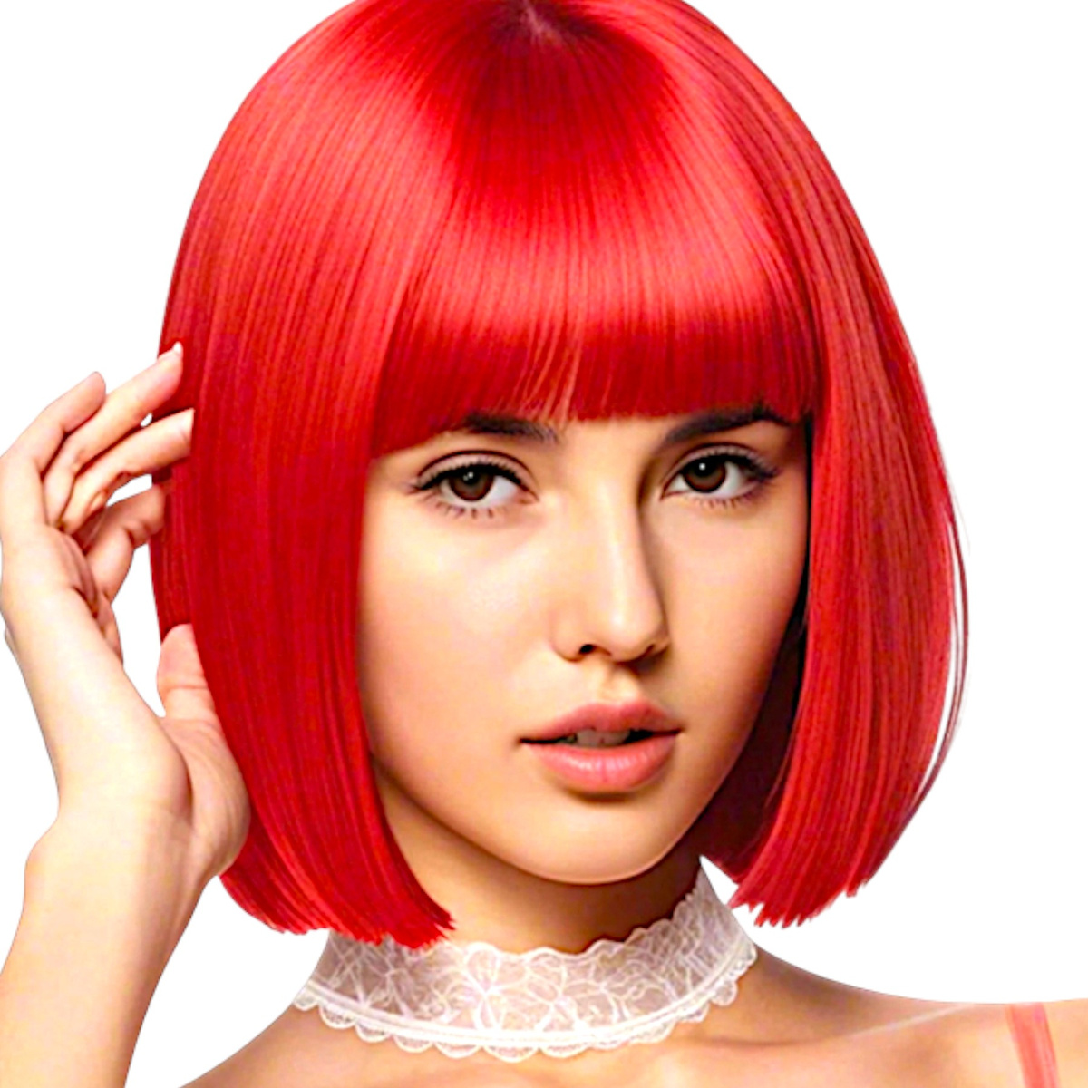 PERUKA CZERWONE WŁOSY