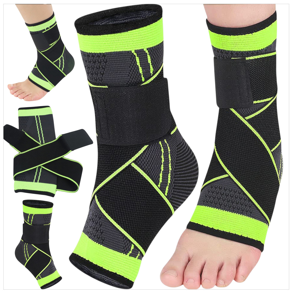 STABILIZATOR STAWU SKOKOWEGO OPASKA ELASTYCZNA UCISKOWA NA KOSTKĘ NA STOPĘ