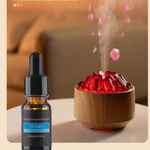 NAWILŻACZ DYFUZOR POWIETRZA LED USB AROMATERAPIA EFEKT OGNIA KOMINEK DO DOMU