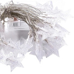 LAMPKI ŚWIĄTECZNE KSZTAŁT GWIAZD DEKORACJA ŁAŃCUCH LED KOLOROWE GWIAZDKI