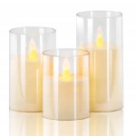 ŚWIECZKA LED 12.5 CM ELEKTRYCZNY WKŁAD DO ZNICZY ŚWIECA EFEKT PŁOMIENIA