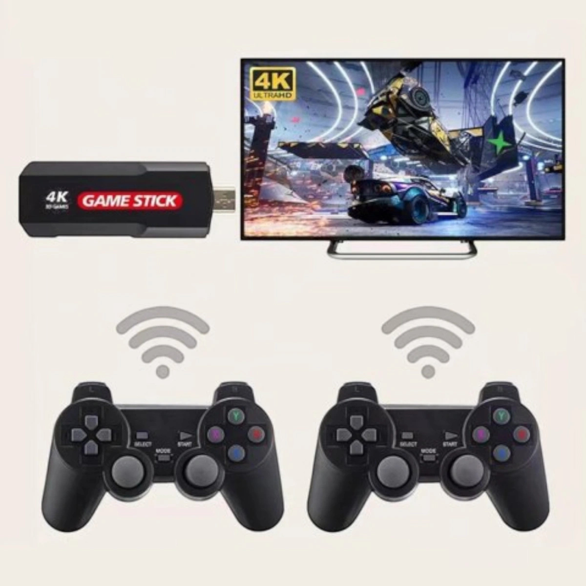 PROJEKTOR 4K LED KONSOLA GAME STICK PRO ANDROID 2 PADY GRY PILOT WIFI USB