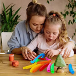 DUŻA RURKA ANTYSTRESOWA SENSORYCZNA GNIOTEK RURA POP TUBE XXL MEGA ROZCIĄGLIWA - ZESTAW 8 SZTUK