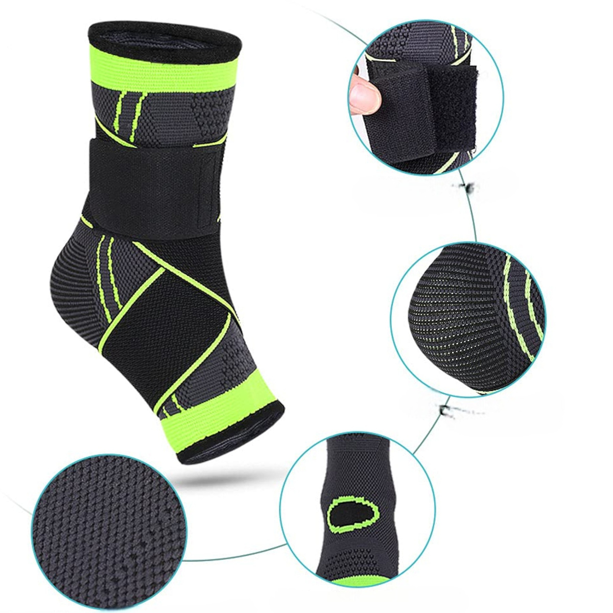 STABILIZATOR STAWU SKOKOWEGO OPASKA ELASTYCZNA UCISKOWA NA KOSTKĘ NA STOPĘ