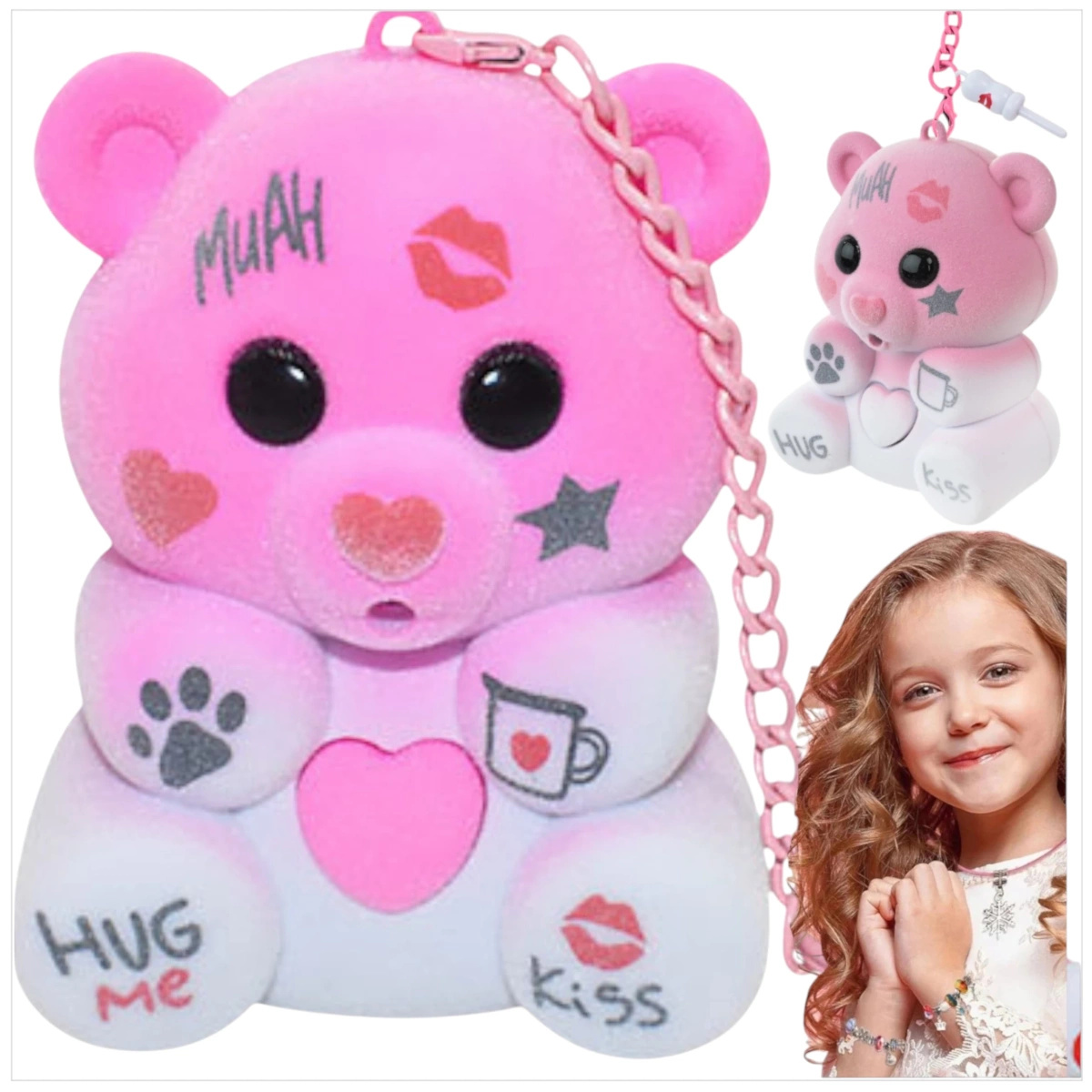 INTERAKTYWNY MIŚ POWTARZAJĄCY MÓWI NAGRYWA WIADOMOŚCI BUTELKA KARMIENIE