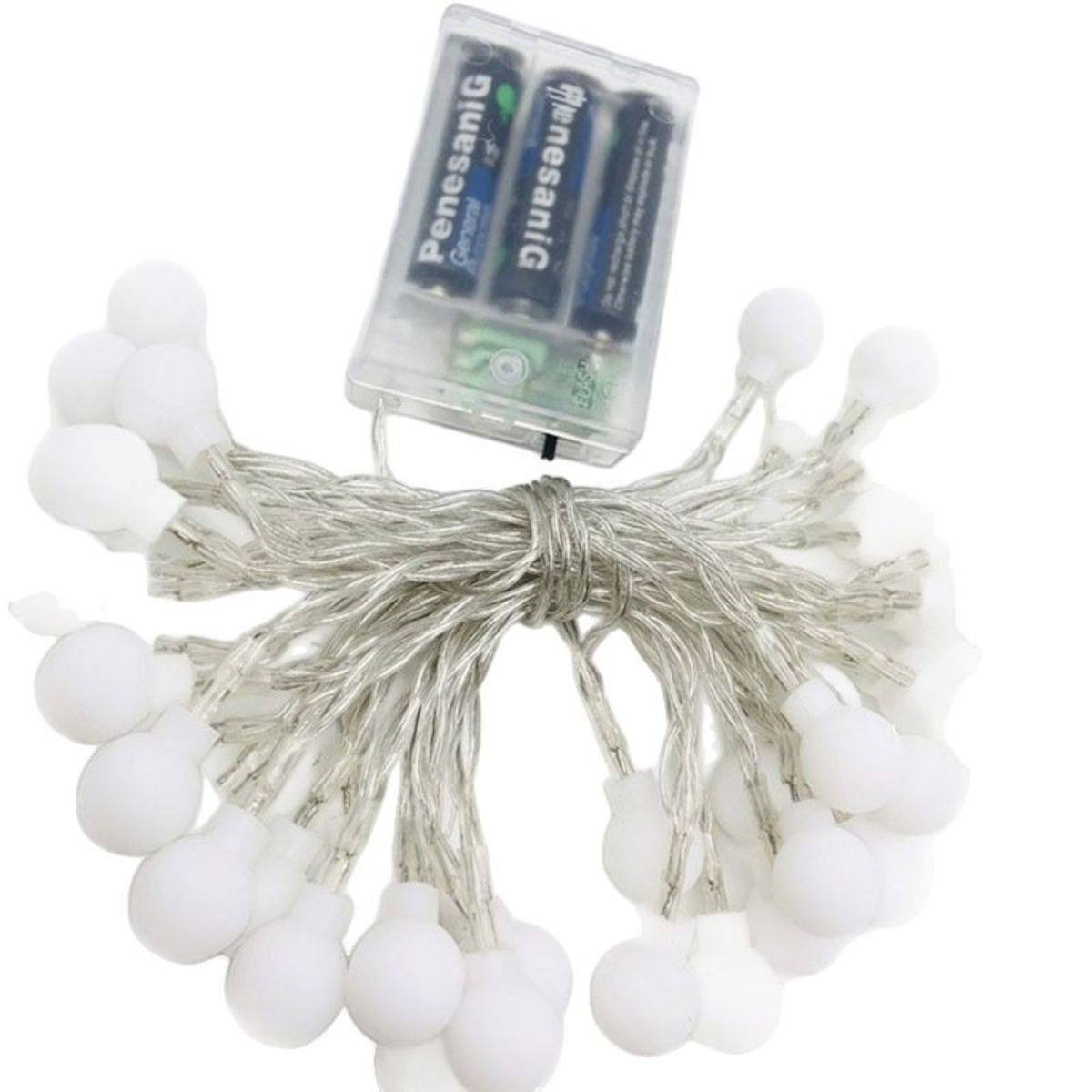 LAMPKI ŚWIĄTECZNE KULECZKI DEKORACJA ŁAŃCUCH LED 20 KOLOROWYCH KULEK