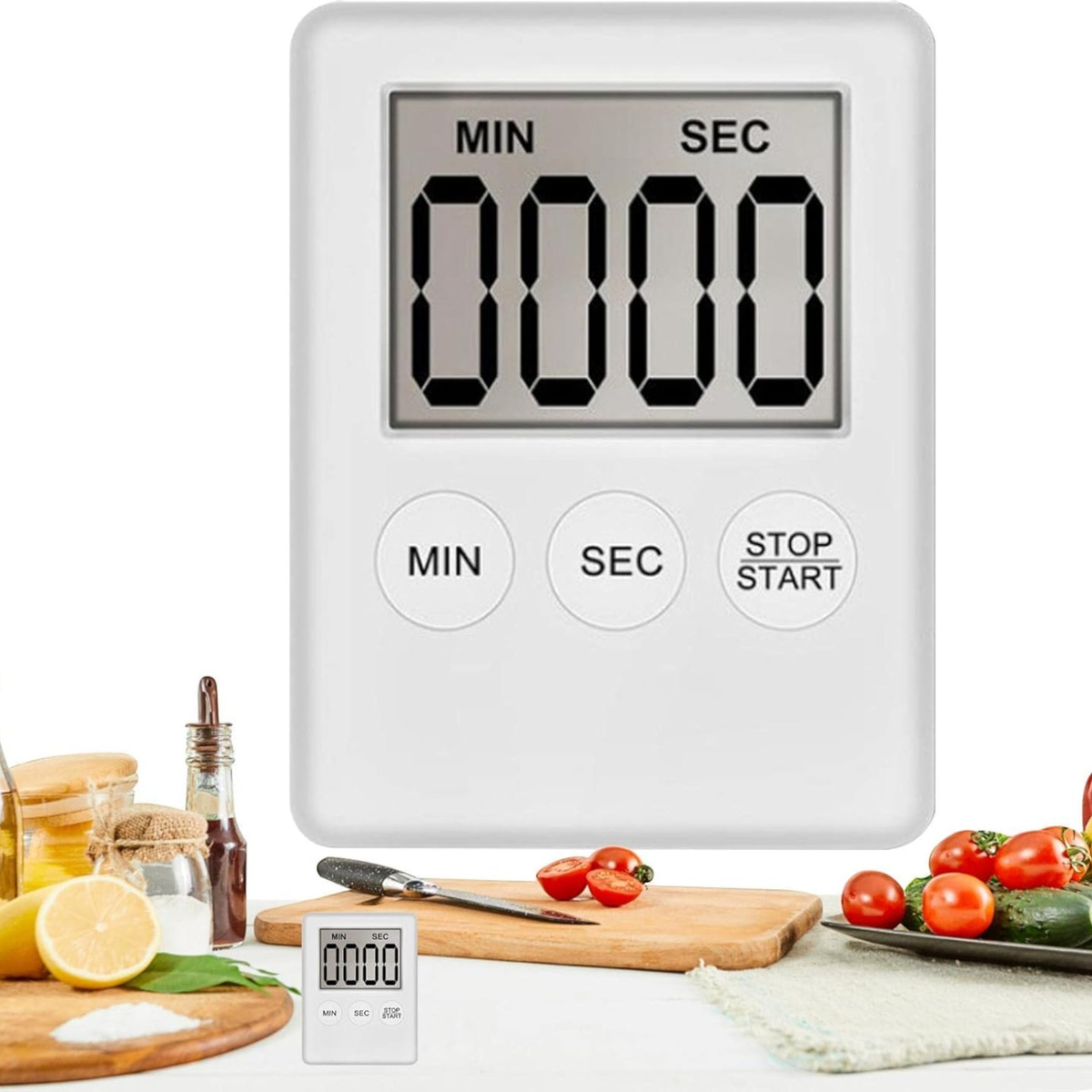 MINUTNIK KUCHENNY TIMER CZASOMIERZ CYFROWY NA MAGNES STOPER TIMER LCD LED