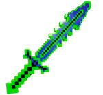  MIECZ ŚWIECĄCY Z GRY MINECRAFT MEGA DUŻY MIECZ ŚWIETLNY MEGA DŁUGI PIXEL
