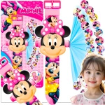 ZEGAREK Z PROJEKTOREM DLA DZIECI MYSZKA MINNIE 3D WYŚWIETLA OBRAZKI RZUTNIK