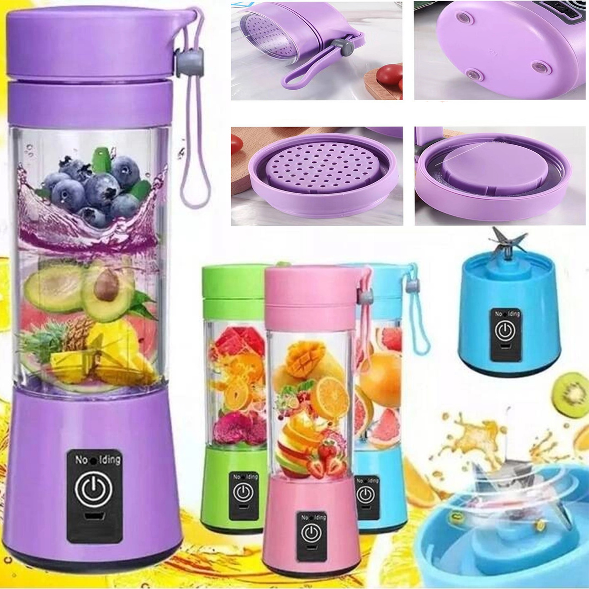  BLENDER MIKSER TURYSTYCZNY USB AKUMULATOR 380ML PREZENT BEZPRZEWODOWY 72 