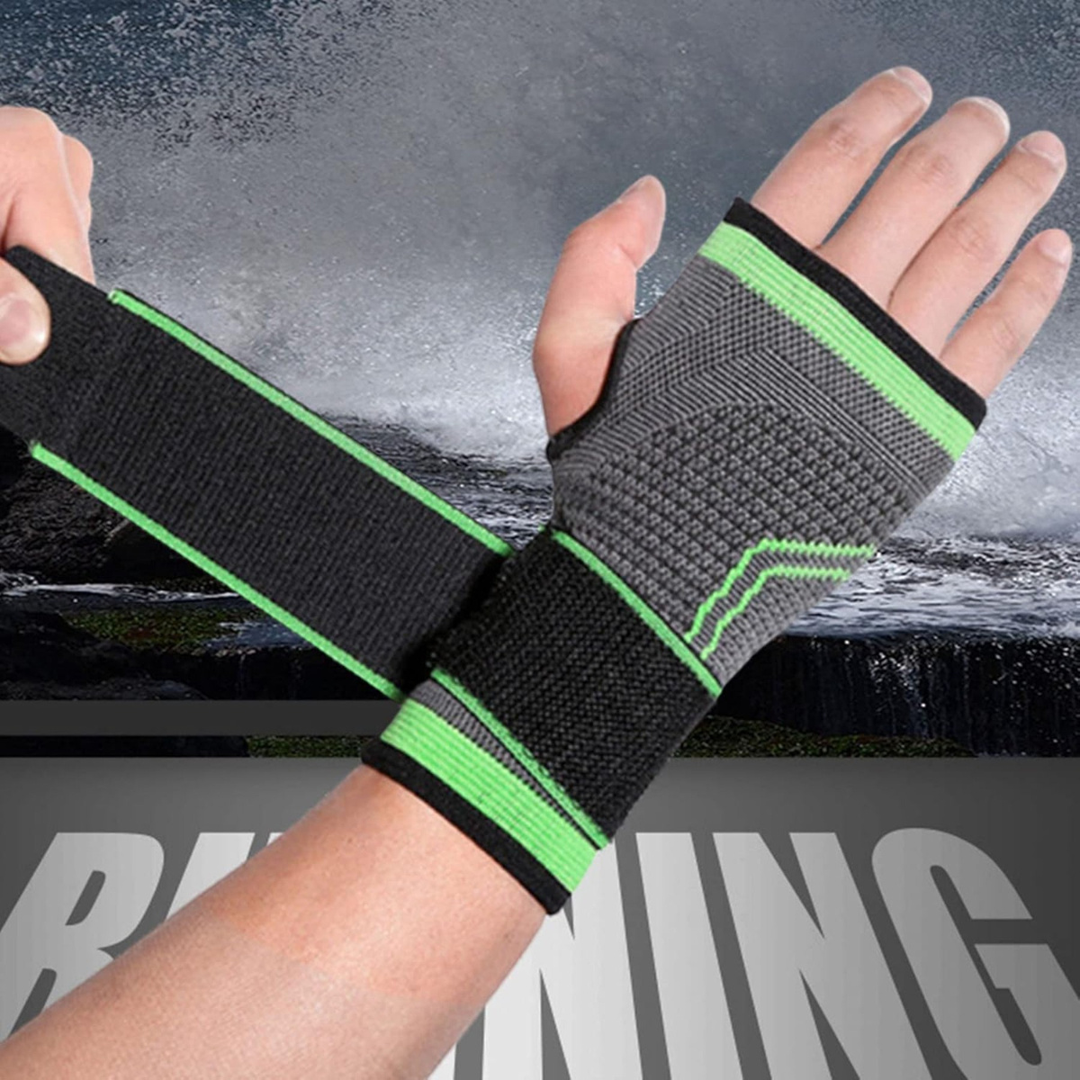 STABILIZATOR NADGARSTKA OPASKA NA NADGARSTEK ELASTYCZNA USZYTWNIACZ DŁONI