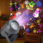 PROJEKTOR LASEROWY ŚWIĄTĘCZNY LED WYŚWIETLA OBRAZKI BOŻE NARODZENIE LAMPA