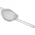 SITKO KUCHENNE METALOWE DO GOTOWANIA CEDZAK DURSZLAK Z RĄCZKĄ DUŻE 16 CM
