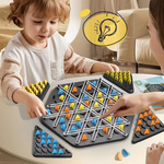 TRIGGLE STRATEGICZNA GRA PLANSZOWA TRÓJKĄTY GUMKI 3D GRA ŁAMIGŁOWKA PIONKI