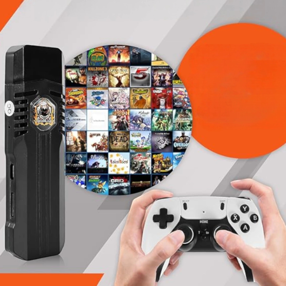 MEGA ZESTAW PROJEKTOR RZUTNIK ANDROID + KONSOLA RETRO 2x PAD