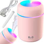 NAWILŻACZ POWIETRZA DYFUZOR AROMATERAPIA LAMPKA NOCNA LED RGB Z PILOTEM USB