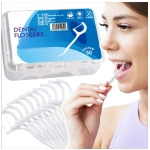 WYKAŁACZKI Z NICIĄ DENTYSTYCZNĄ NITKO WYKAŁACZKI DO ZĘBÓW ZESTAW 300 SZTUK