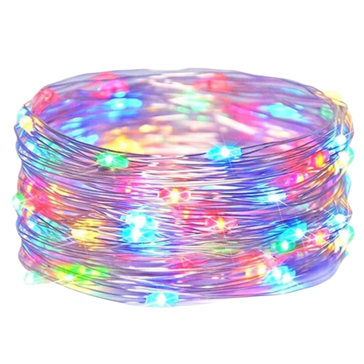 LAMPKI NA CHOINKĘ LED NA DRUCIKU ŚWIATEŁKA NA BATERIE DRUCIK OŚWIETLENIE 5M