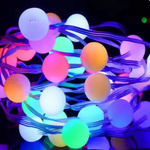 LAMPKI ŚWIĄTECZNE KULECZKI DEKORACJA ŁAŃCUCH LED 20 KOLOROWYCH KULEK