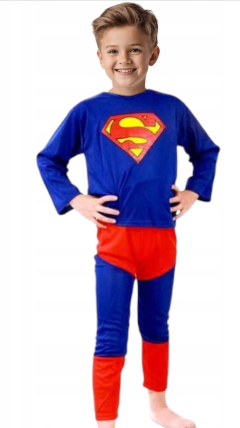 SUPERMAN - STRÓJ DLA CHŁOPCA rozmiar S