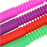 RURKA ANTYSTRESOWA SENSORYCZNA GNIOTEK RURA POP TUBE XXL MEGA ROZCIĄGLIWA - ZESTAW 16 SZTUK