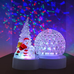 LAMPKA ŚWIĄTECZNA DEKORACJA NA BOŻE NARODZENIE KULA KRYSZTAŁOWA CHOINKA LED