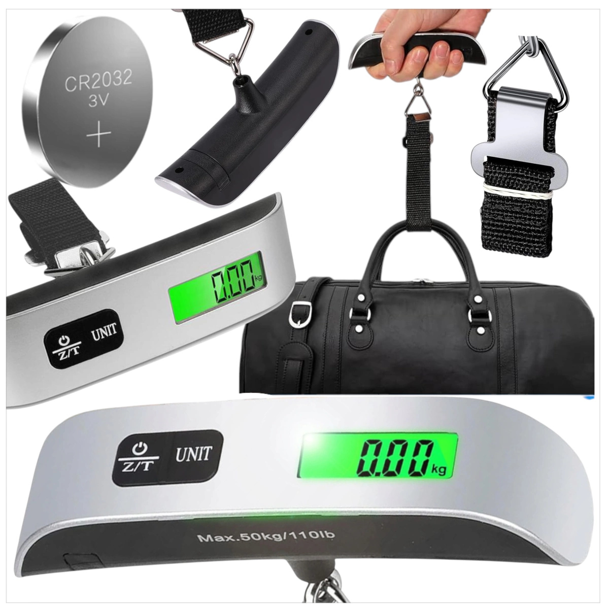 WAGA BAGAŻOWA HAKOWA PODRÓŻNA WĘDKARSKA LOTNICZA TURYSTYCZNA LCD 50kg